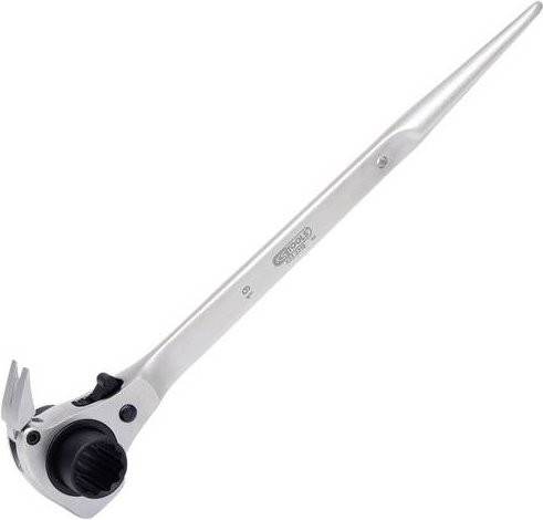 KS Tools 4 in 1 Gerüstbauschlüssel aus Chrom-Vanadium in Silber, Schlüsselweite 19 x 22 mm - Bild 1