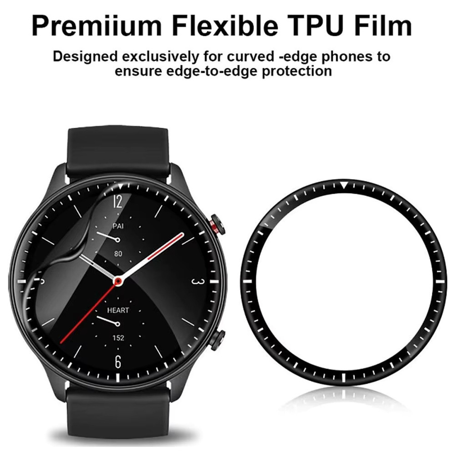 Huami Amazfit GTR 2 Displayschutzfolie, 3D gebogene Verbundfolie - Bild 3