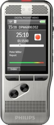 Philips Digitales Diktiergerät Pocket Memo DPM 6000 in Silber mit USB-C - Bild 1