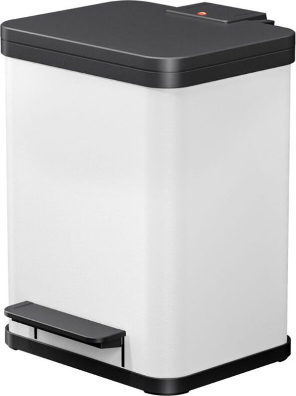 Hailo Öko uno plus M Tretmülleimer mit Softclose, Weiß, 17 l, B: 34,0 cm, T: 32,0 cm, H: 43,0 cm - Bild 3