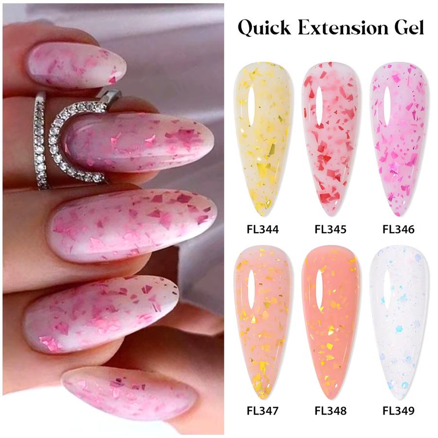 FOUR LILY Nagellack Pink Glitter, 7 ml, Schimmernd - Bild 2