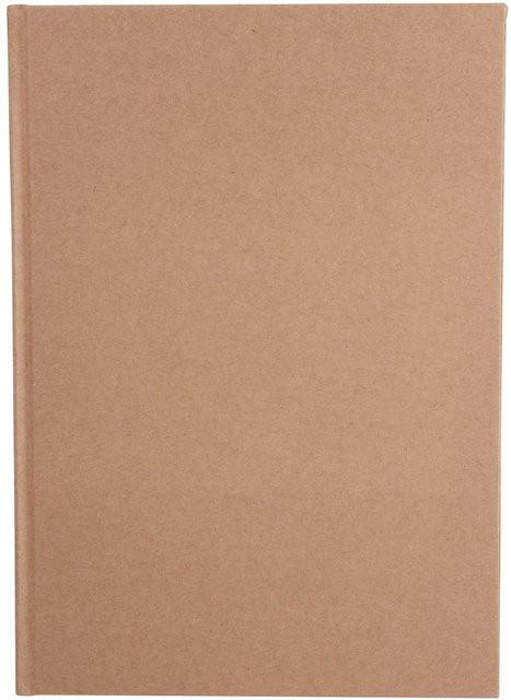 VBS Notizbuch DIN A4 in Braun mit blanko Seiten und Cardboard Einband - Bild 1