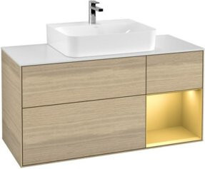 V&B Waschtischunterschrank Finion mit Wandbeleuchtung, Breite: 120 cm, Höhe: 50,1 cm, Tiefe: 50,1 cm - Bild 1