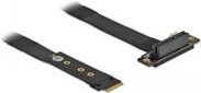 Delock PCIe x4 NVMe Adapterkabel M.2 Key M auf PCI-Express Karte, Schwarz - Bild 1