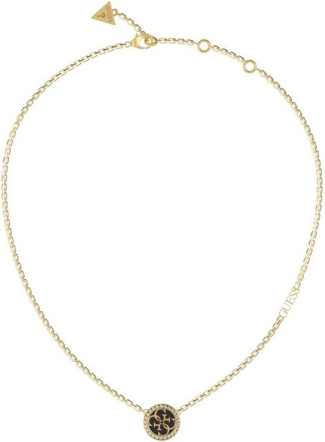 Guess Halskette Damen, Edelstahl, Gold, Kristall, Zirkonia - Bild 1