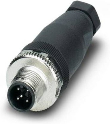 Phoenix Contact Sensor-Aktor-Steckverbinder M12 unkonfektioniert, Rundstecker, 5-polig, schwarz - Bild 1