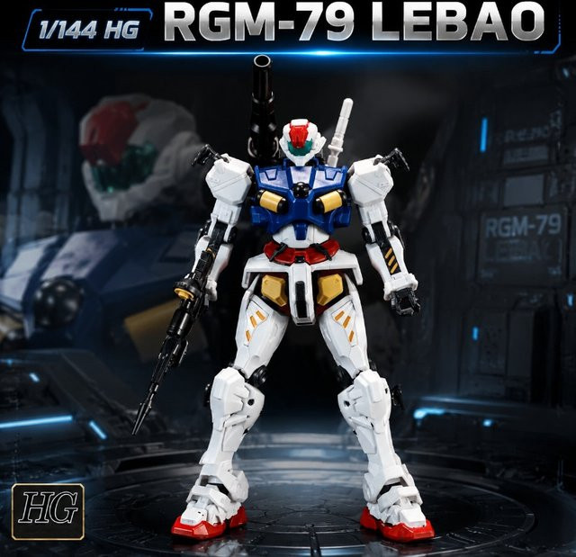Bandai HG RGM-79 LEBAO Sayla White Light Type, Montagemodellbausatz, Roboterfigur - Bild 1