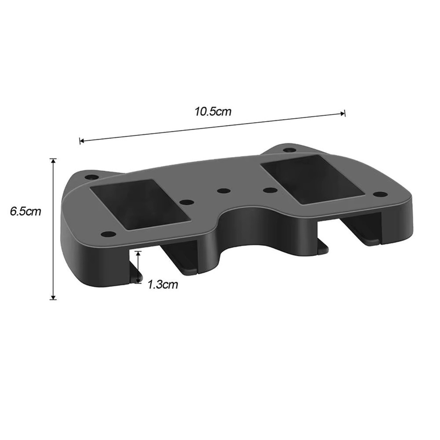 ALLOYSEED Gamepad Haken Halter in Schwarz für Xbox, Nintendo Switch Pro und PlayStation Controller als Untertisch-Regal zur Aufbewahrung von Zubehör - Bild 4