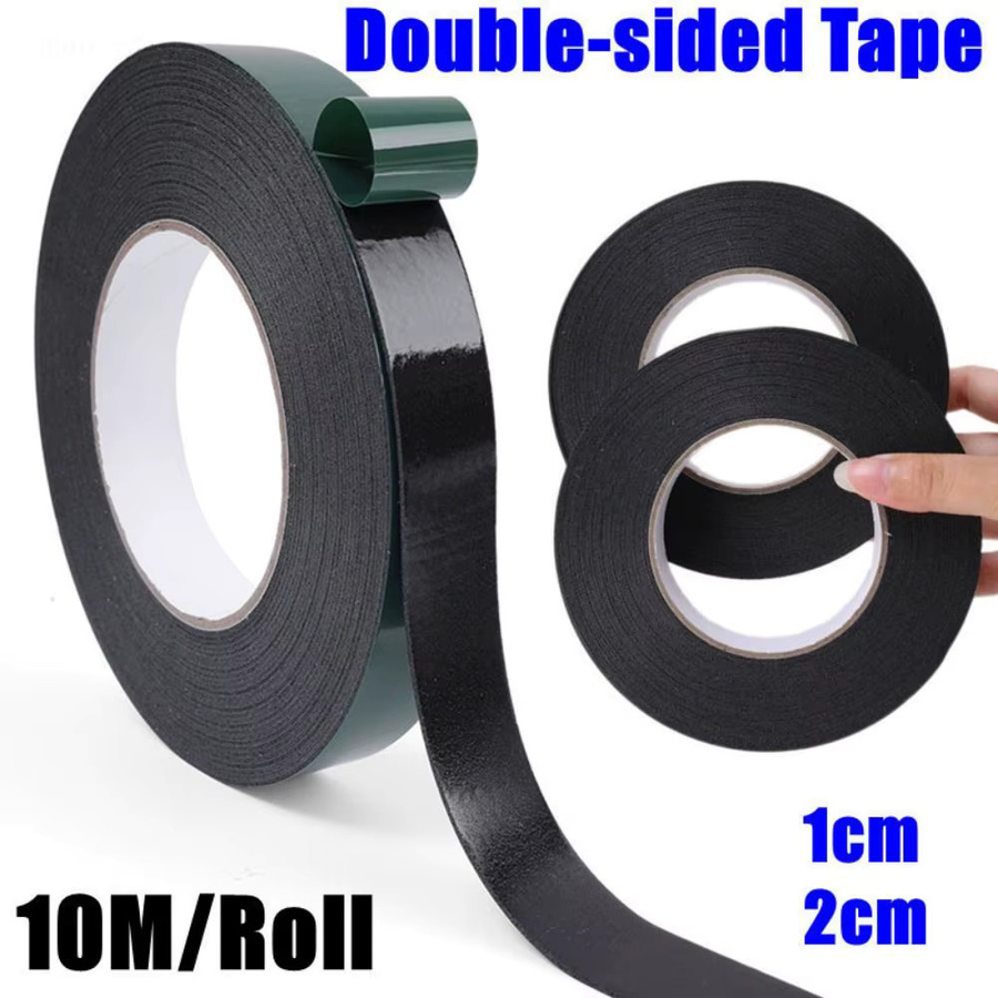 Multifunktionales doppelseitiges PE-Schaum Klebeband in Schwarz und Grün, Breite: 20 mm, Länge: 10 m - Bild 2