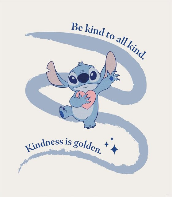 Komar Wandbild Stitch Kindness Paper Poster Multicolor B: 50 cm, H: 70 cm - Bild 1