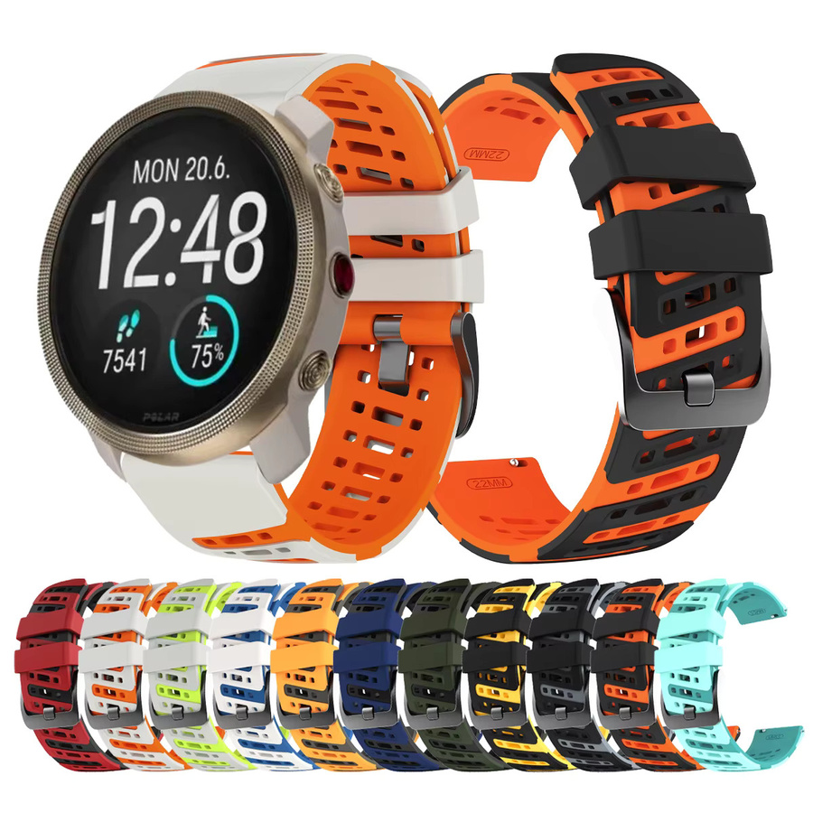 POLAR Uhrenarmband Kautschuk, 22 mm, multicolor, Unisex - Bild 5