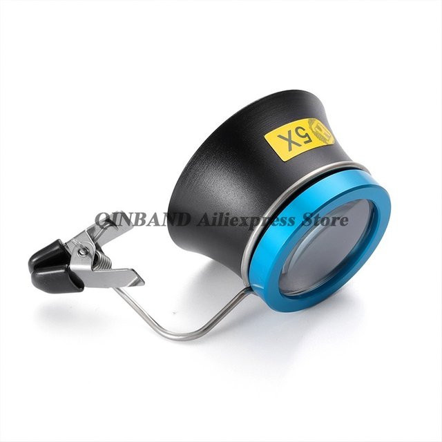 Clip-On Augenlupe, Vergrößerungsglas, 5X 10X 20X, Unisex - Bild 1