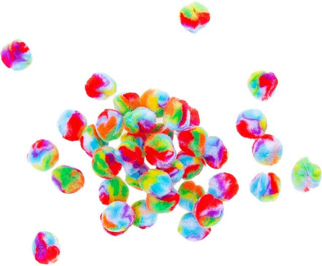 Rico Design Pompons Regenbogen 25 mm 40 Stück Klassisch - Bild 1