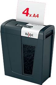 Rexel Secure MC4 Aktenvernichter mit Mikrogeschnittener Zerkleinerung in Schwarz und Silber - Bild 1