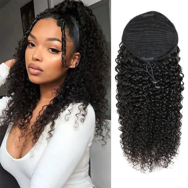 Manetique Haarverlängerung, synthetisch, lockig, Clip-in-Pferdeschwanz - Bild 1