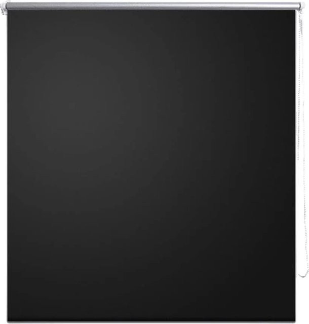 vidaXL Verdunkelungsrollo Schwarz mit Wärmedämmung, Breite: 100 cm, Höhe: 230 cm - Bild 1
