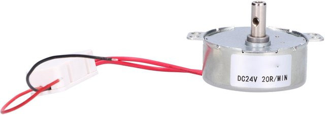 50TYC Gleichstrommotor 24V 4W mit horizontaler Gewindebohrwelle in Silber - Bild 1