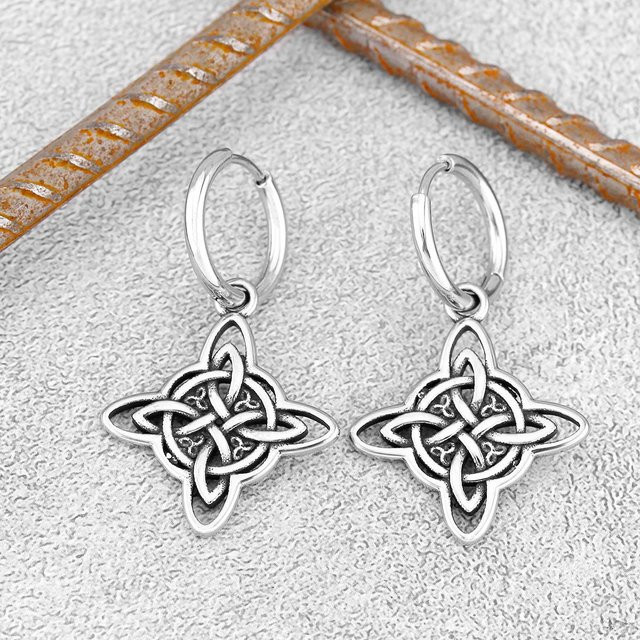 Rui Di Ohrstecker Edelstahl, Schwarz, Herren, Vintage - Bild 1