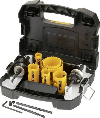 DeWalt Lochsägen-Set aus Bimetall in Gelb, 10-teilig mit Durchmessern 20 mm, 25 mm, 32 mm, 38 mm, 51 mm und 64 mm - Bild 1