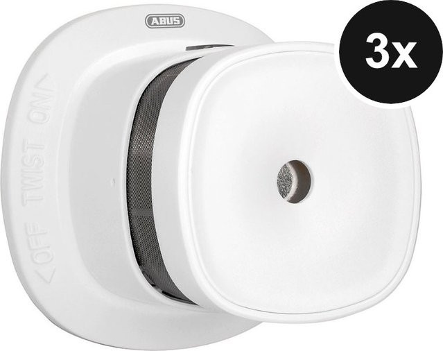 ABUS Z-Wave Rauchmelder 3er-Set in Weiß mit Batteriebetrieb - Bild 1