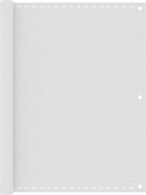 Vidaxl Balkon-Paravent aus HDPE in Weiß, semi-transparent, B/H: 120 x 300 cm - Bild 1