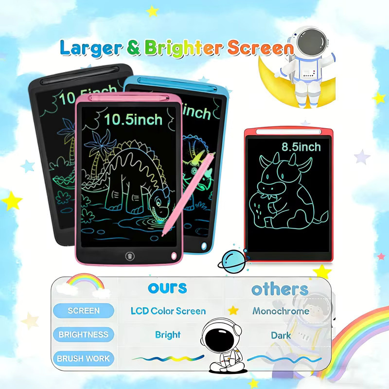 gift King LCD-Schreibtafel, Zeichenbrett, 10,5-Zoll, pädagogisches Lernspielzeug - Bild 3