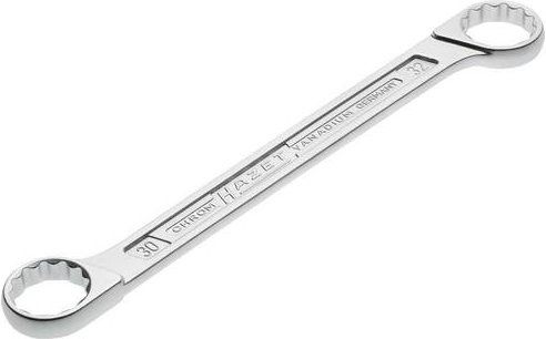 Hazet Doppel-Ringschlüssel 610N-30X32 in Silber, Schlüsselweite 30 mm und 32 mm - Bild 1