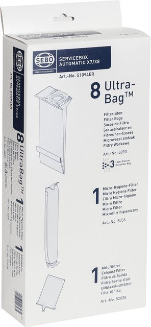 Sebo X7/8 Servicebox Zubehör-Set in Weiß - Bild 1
