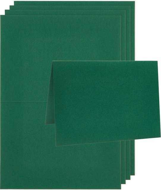 Rico Design Paper Poetry Luxury Karten B6 Dunkelgrün - Bild 1