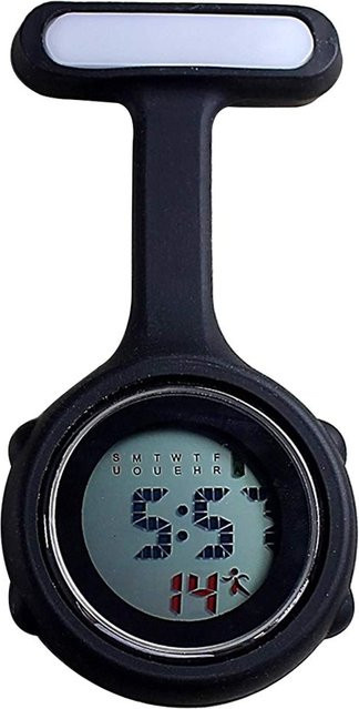 VALLETTA JAPAN Digitaluhr Clip-on Anhänger, Schwarz, Damen - Bild 1
