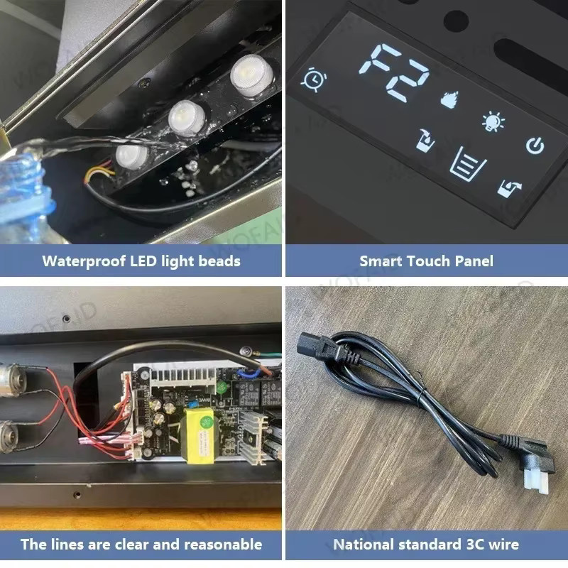 MUFU Intelligenter elektrischer Wasserdampf-Kamin mit 3D-LED-Flammen für den Innenbereich - Bild 3