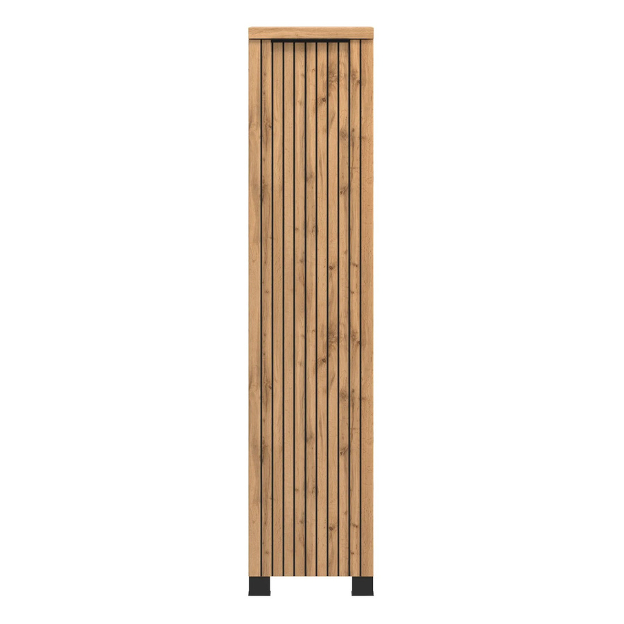 Held Möbel Bad-Midischrank Manchester mit 1 Tür in Wildeiche, Höhe: 130 cm, Breite: 30 cm, Tiefe: 35 cm - Bild 2