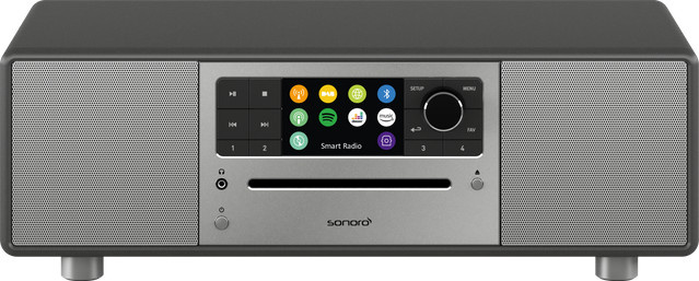 Sonoro Prestige Internetradio Kompaktanlage in Graphit und Silber - Bild 1