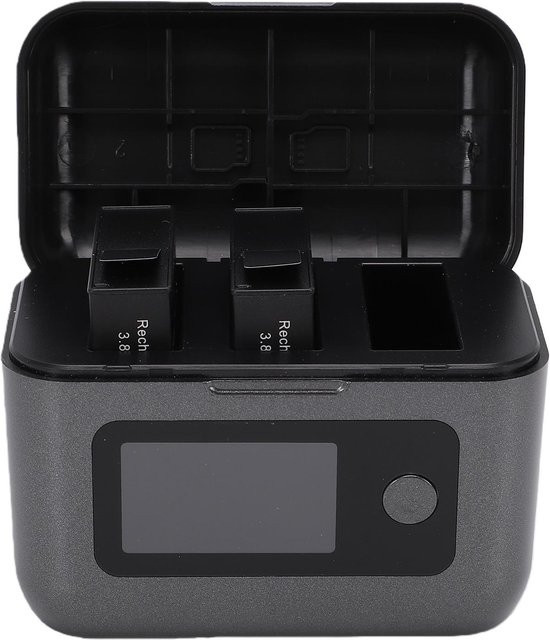 DJI Akkuladestation Hub für Osmo Action 6 5 Pro 4 3 360 Action-Kameras, 3-Kanal Schnellladestation in Schwarz - Bild 1