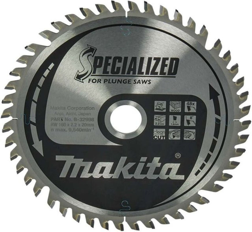 Makita Kreissägeblatt B-32998 für Holz und Metall, Farbe Silber, Durchmesser: 160 mm, Bohrung: 20 mm, Zähne: 48 - Bild 2