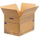 SmoothMove Umzugskarton Standard aus 2-lagiger Wellenpappe mit Beschriftungsfeld, Braun, B/T/H: 35 x 35 x 55 cm, 10 Stück - Bild 1