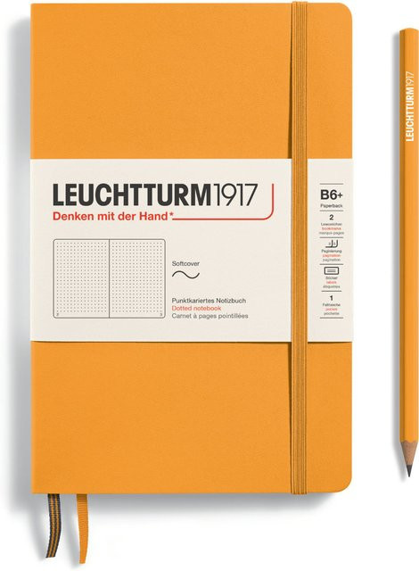 LEUCHTTURM1917 Notizbuch B6 Softcover Rising Sun, gepunktet, Beige/Orange - Bild 1