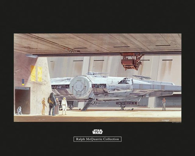 Komar Wandbild Star Wars Hangar aus Qualitätsvlies, Multicolor, Breite: 50 cm, Höhe: 40 cm - Bild 1