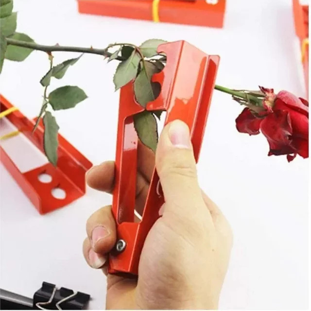FATCOOL Gartenwerkzeug Dornenzange in Rot zur Entfernung von Dornen und Blättern bei Rosen und Zweigen - Bild 1