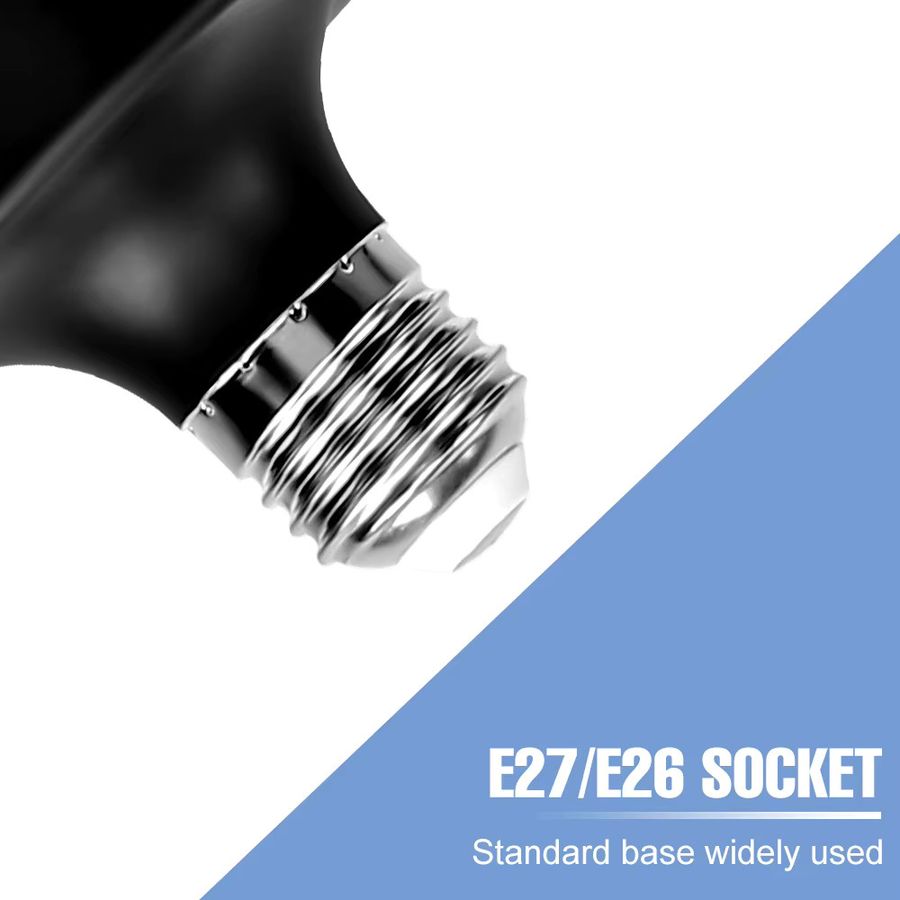 CanLing LED-Lampe E27 mit 250W Leistung, klappbare und verformbare Garagenleuchte für Garage, Lager und Werkstatt - Bild 4