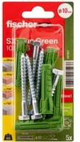 Fischer SX Plus Green Spreizdübel aus Nylon in Grün, Durchmesser: 10 mm, Länge: 50 mm - Bild 1