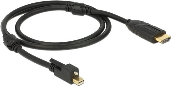 DeLOCK Video- und Audiokabel DisplayPort auf HDMI, 2,0 m, Schwarz - Bild 1