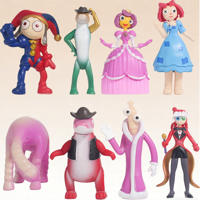 Bandai Der erstaunliche digitale Zirkus, Clown Ragatha Pomni, Cartoon-Puppe, Einzelfigur, Kunststoff, Bunt / Mehrfarbig - Bild 1