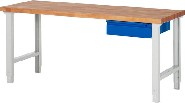 Rau Werkbank Basic Serie 7 Modell 7001-1 aus Buche in Mehrfarbig