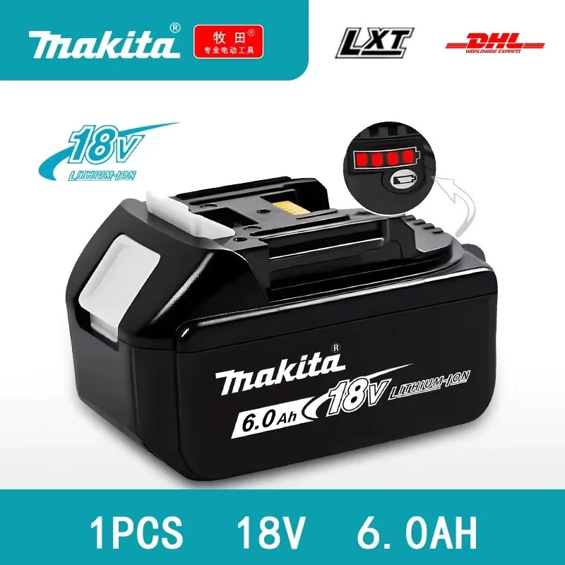 Original Makita 18V Akku 6,0Ah BL1860B in Schwarz - Bild 5