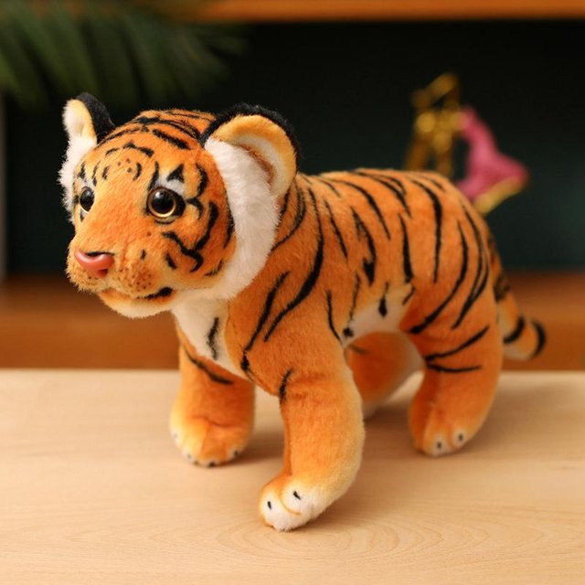 Kidsly Simulation Baby Station Tiger, Plüschtier, gelb, ab 14 Jahren - Bild 1