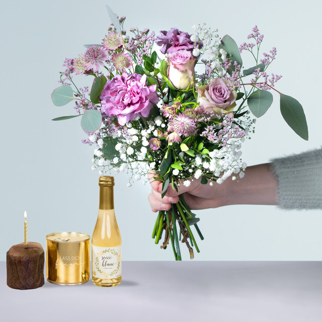 BLUME2000 Geschenkset Arrangement multicolour zum Feiern - Bild 1