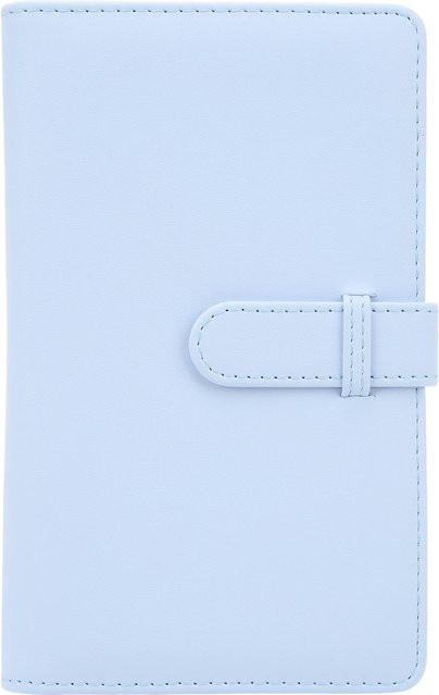 Koogeelife Mini Fotoalbum aus PU-Leder mit 108 Taschen für Kinokarten und Visitenkarten, Blau - Bild 1