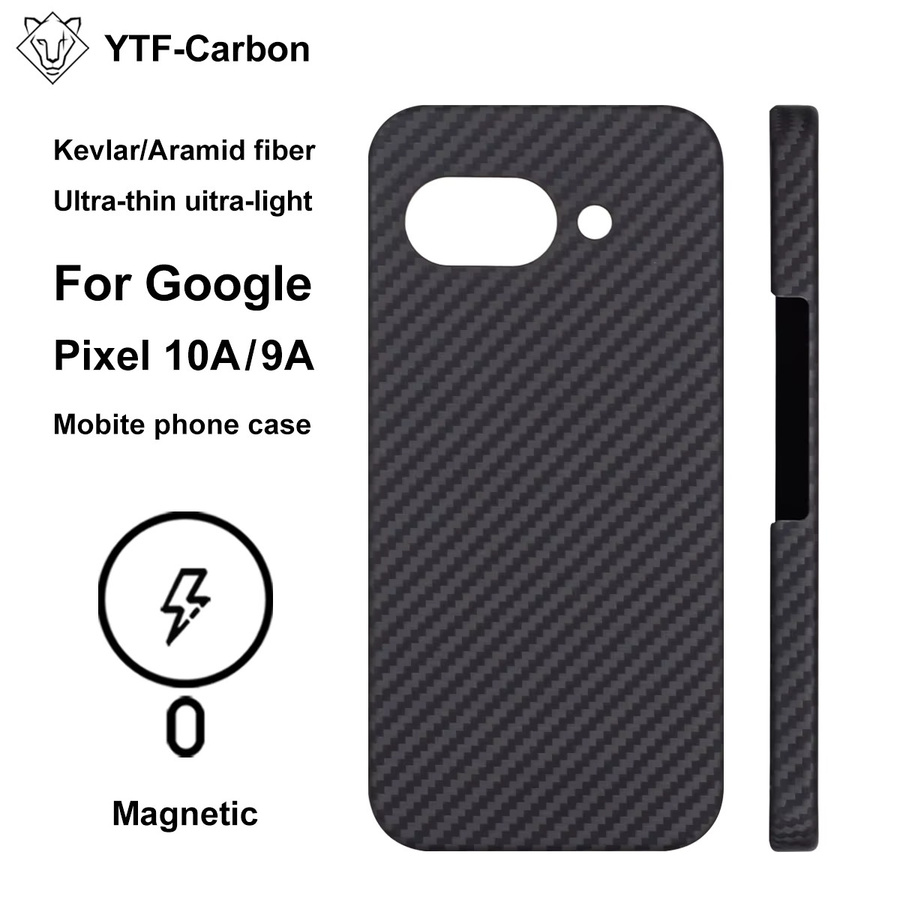 YTF Magnetische Aramidfaser Handyhülle für Google Pixel 10A und 9A in Schwarz - Bild 2