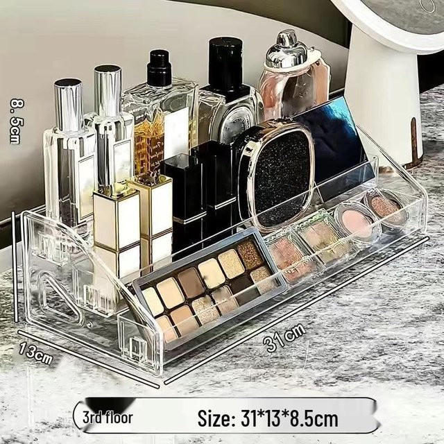 GlowEssence Acryl-Displayständer in Schwarz und Transparent mit minimalistischem Treppendesign für Figuren und Ornamente - Bild 1